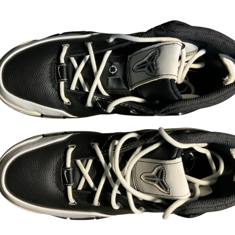 Black and White Athletic Sneakers with Modern Design